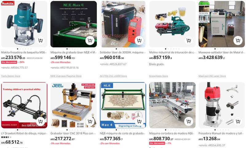 Sitios como Aliexpress permiten comprar insumos más baratos.