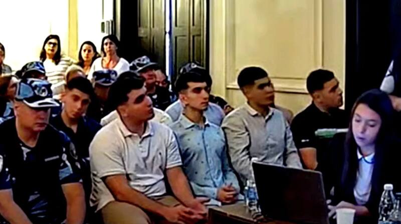 Los acusados durante las jornadas del juicio.