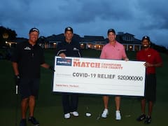 Golf Coronavirus: La dupla Woods Manning se impuso en The Match: Champions for Charity