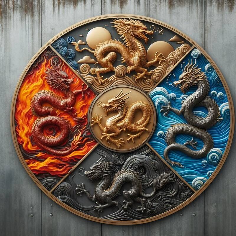 Horóscopo chino y el Dragón de Madera. Fuente: Bing AI.