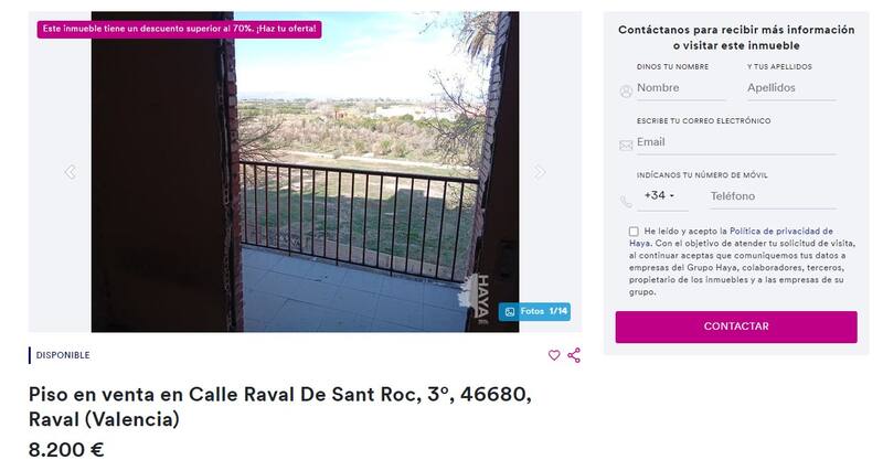 La vivienda, ubicada en el municipio valenciano de Algemesí, cuenta con espectaculares vistas en sus alrededores. (Foto: haya.es)