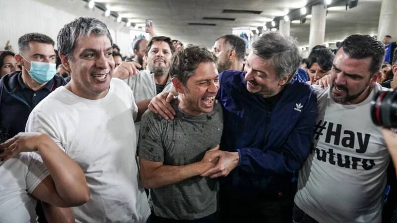 El gobernador bonaerense Axel Kicillof y el diputado Máximo Kirchner.