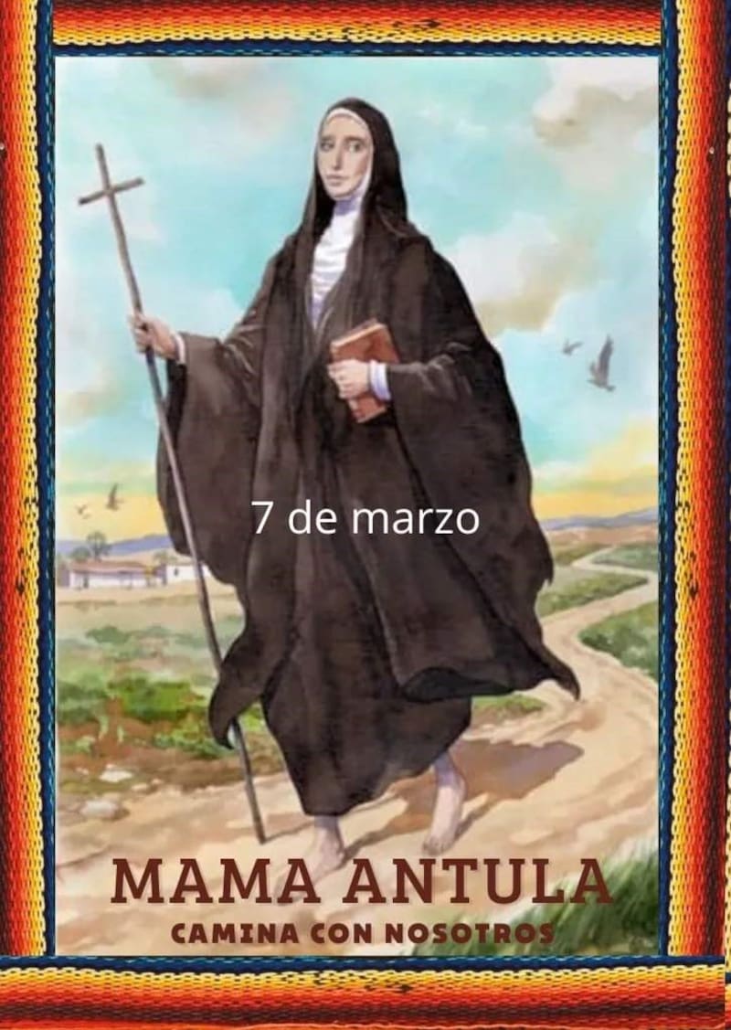 Santa argentina. Fuente: Sitio web Mama Antula