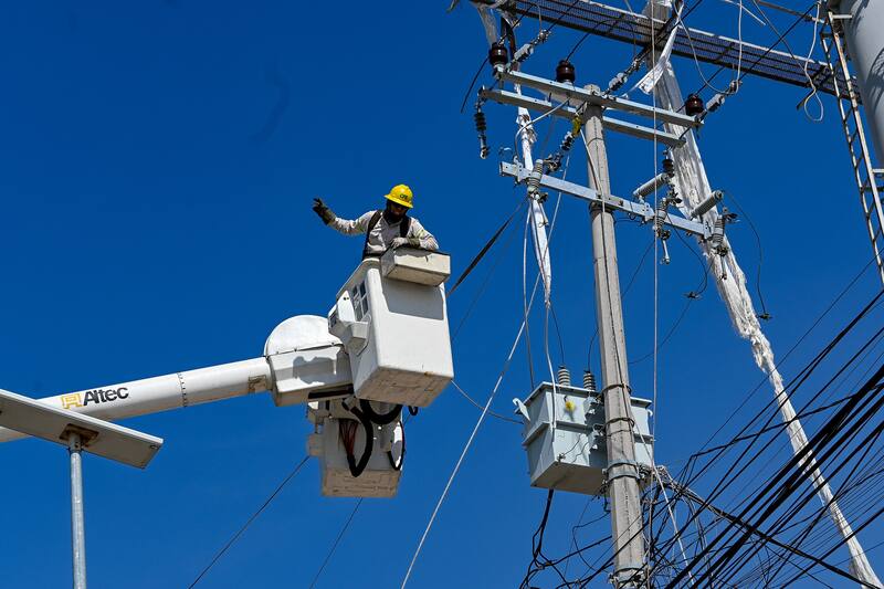 Servicio de alumbrado público. Fuente: archivo.