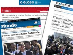 La declaración de Boudou, en los principales diarios del mundo