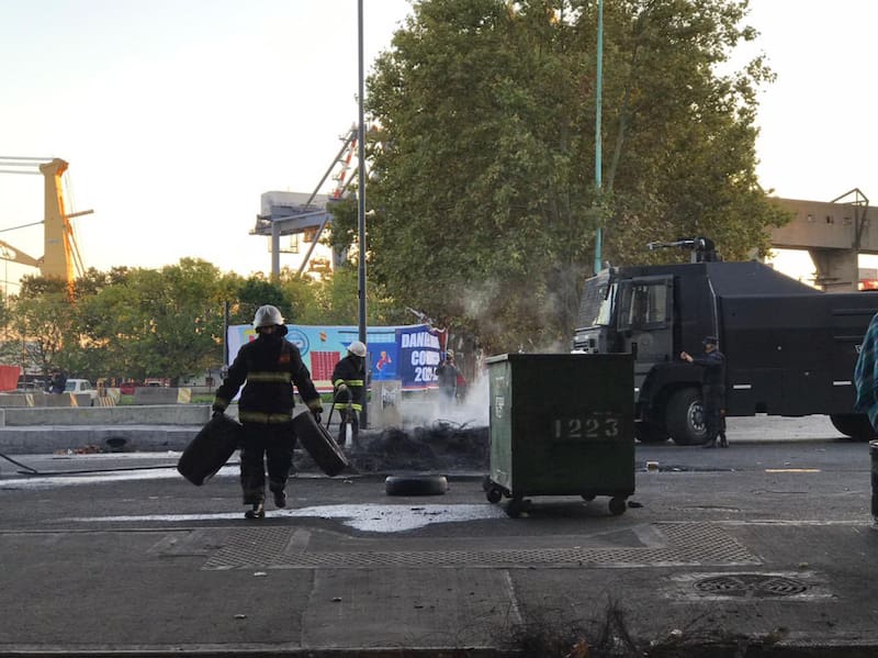 La presencia policial disuadió a los manifestantes y no se utilizó la fuerza