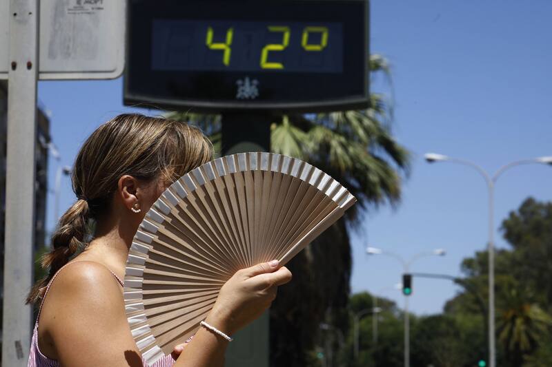 ¿Qué zonas sufrirán el calor más extremo? Fuente: EFE.