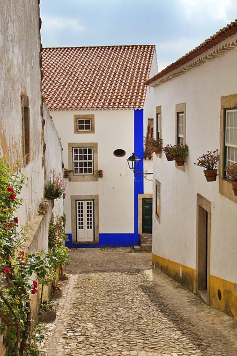 Calles de Óbidos. Fuente: Pixabay.