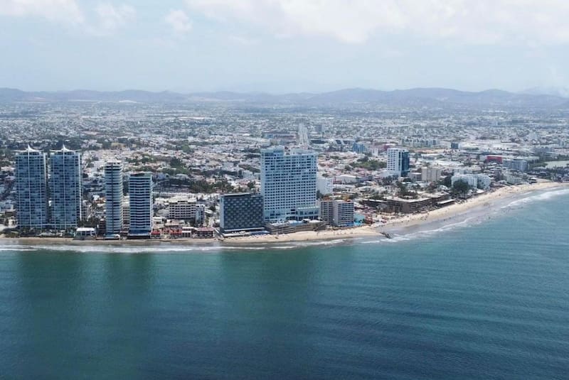 Vista panorámica de la bahía de Mazatlán. Foto: Wikimedia.