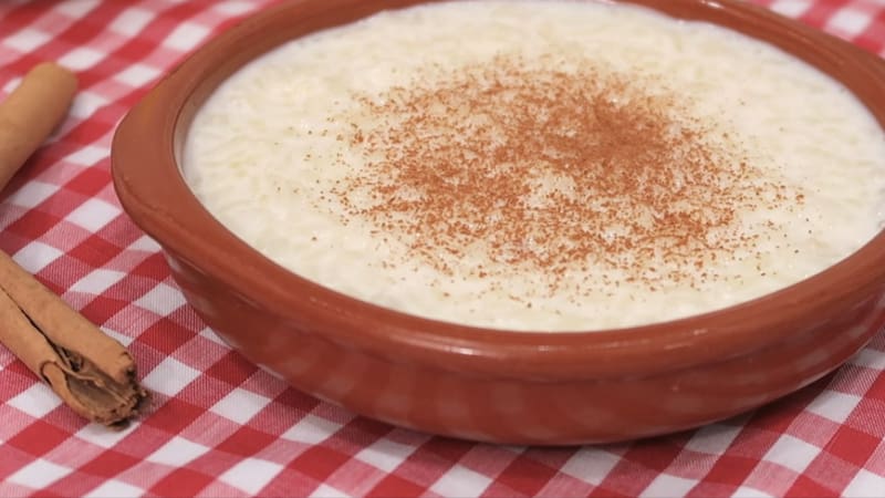 El arroz con leche tradicional español.