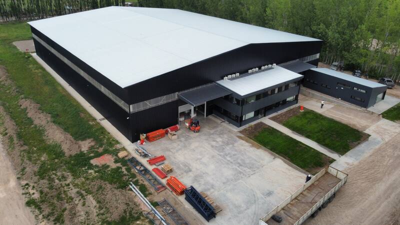 Uno de los parques empresariales de Alberta, en Vaca Muerta