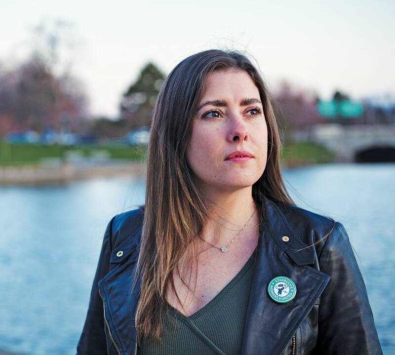 Michelle Eisen,una barista de Buffalo, contribuyó a capacitar a otros para organizarse.