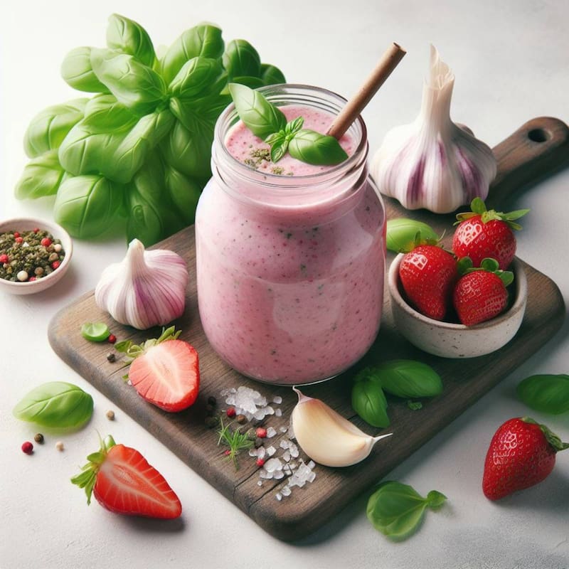 Licuado de fresas. Fuente: Bing AI.