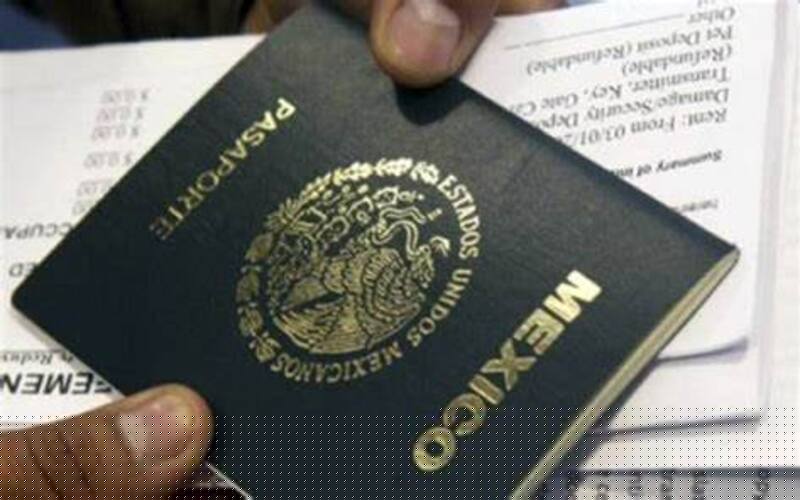 Pasaporte mexicano. Fuente: web