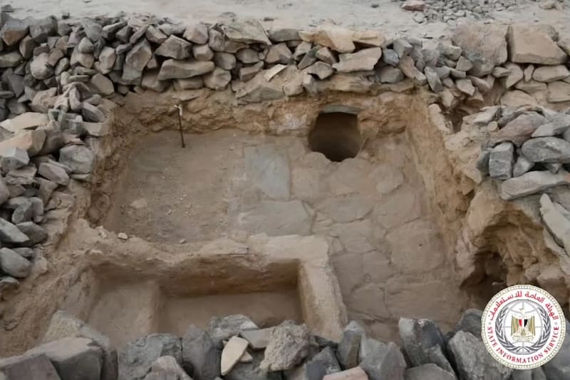 El increíble hallazgo minero en Egipto. Foto: Facebook State Information Service.