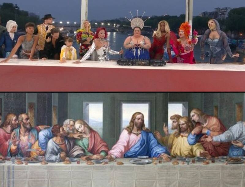 La recreación de "La última cena" escandalizó a los curas franceses.