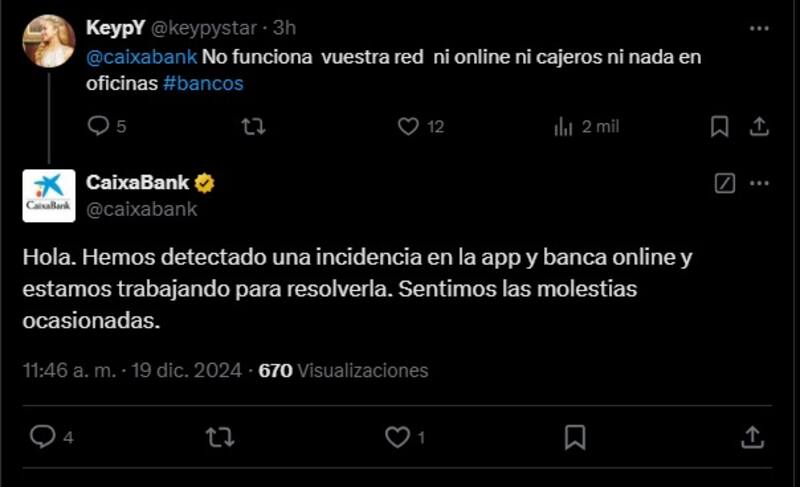 Los clientes que intentan acceder al servicio reciben un mensaje de error que indica que la información "no está disponible". (Imagen: captura de pantalla)