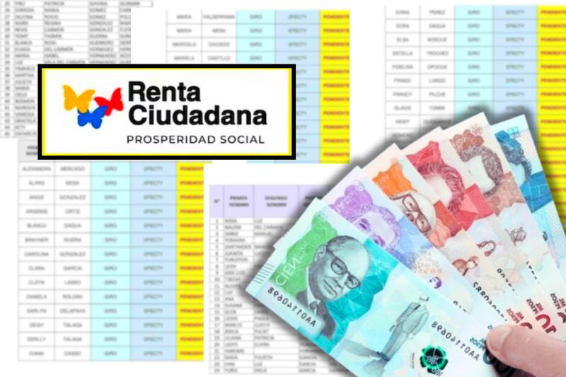 Siguen los giros de Renta Ciudadana.