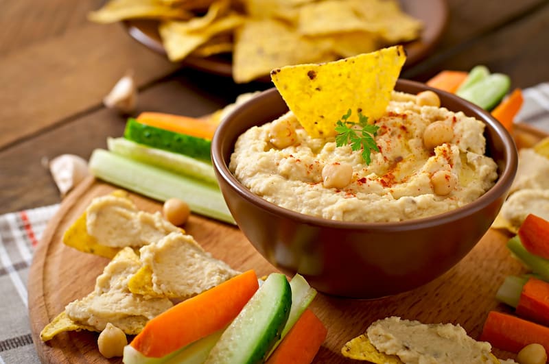 Los beneficios de comer hummus de garbanzo. Imagen: archivo.