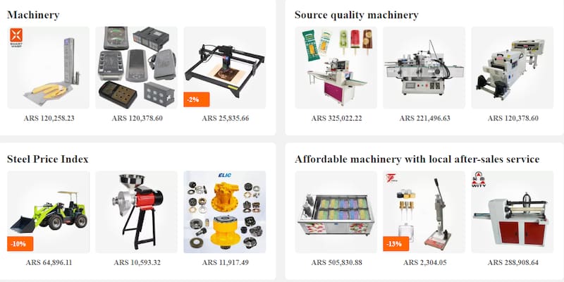 Los demás productos y precios se pueden ver aquí