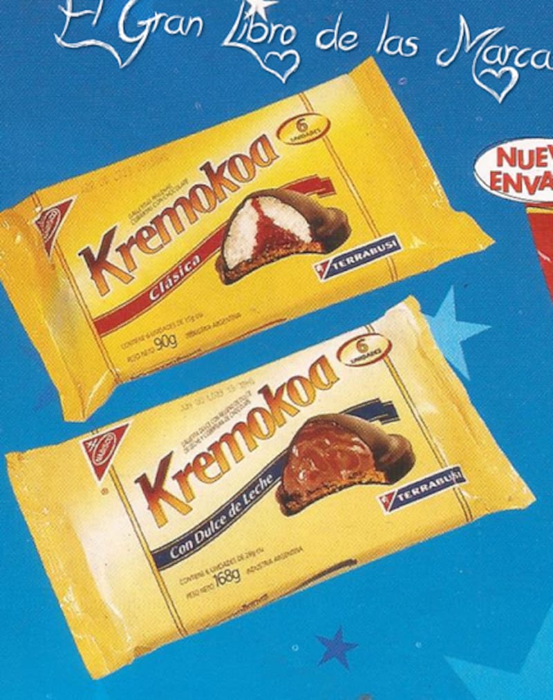 Terrabusi tuvo su versión con el Kreomokoa. Fuente: Blog El Gran Libro de las Marcas