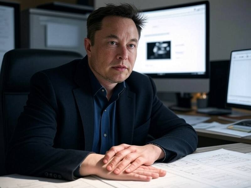 Elon Musk sostiene que el causante de laTercera Guerra Mundial podría ser la IA. Fuente: Grok.