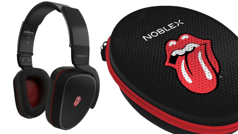 Los auriculares Noblex by The Rolling Stone tienen el logo de la banda