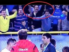 El intendente K de La Plata se justificó por imágenes que lo mostraban desaforado en la Bombonera