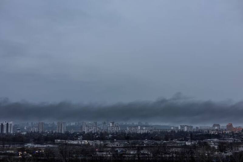Kiev después del ataque aéreo del jueves. Reuters