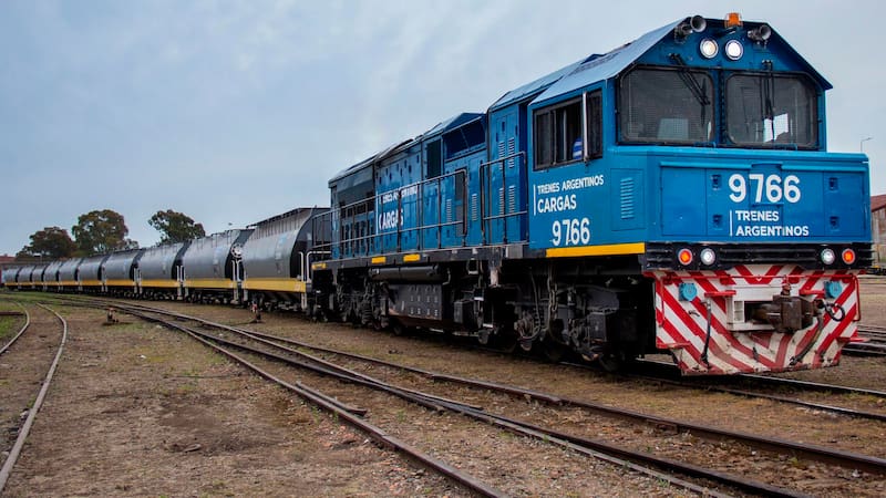 Notable crecimiento del ferrocarrtil de cargas.