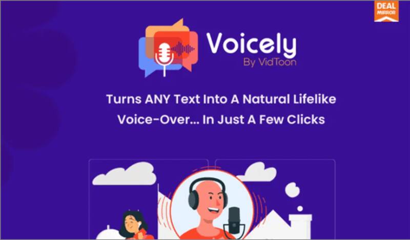 Voicely ofrece un producto que permite crear audios a partir de textos.