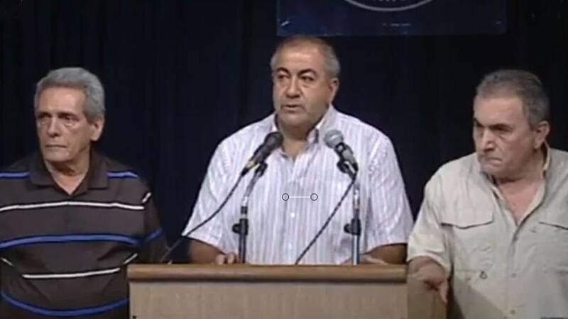 Los triunviros de la CGT: Carlos Acuña, Hérctor Daer y Juan Carlos Schmid