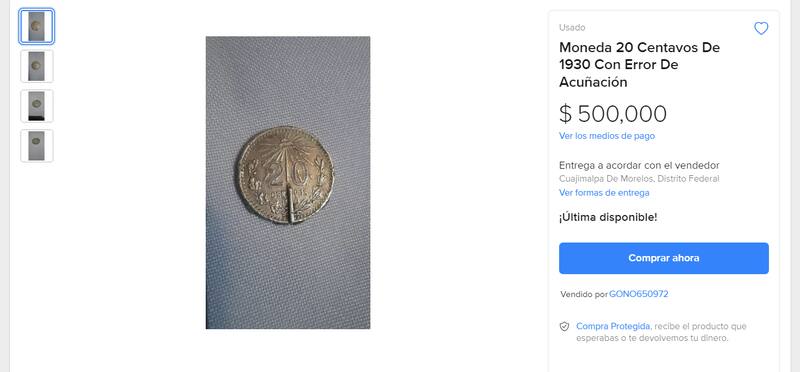 La acuñación de monedas en México ha evolucionado significativamente desde su establecimiento en 1536. Foto: Captura Mercado Libre