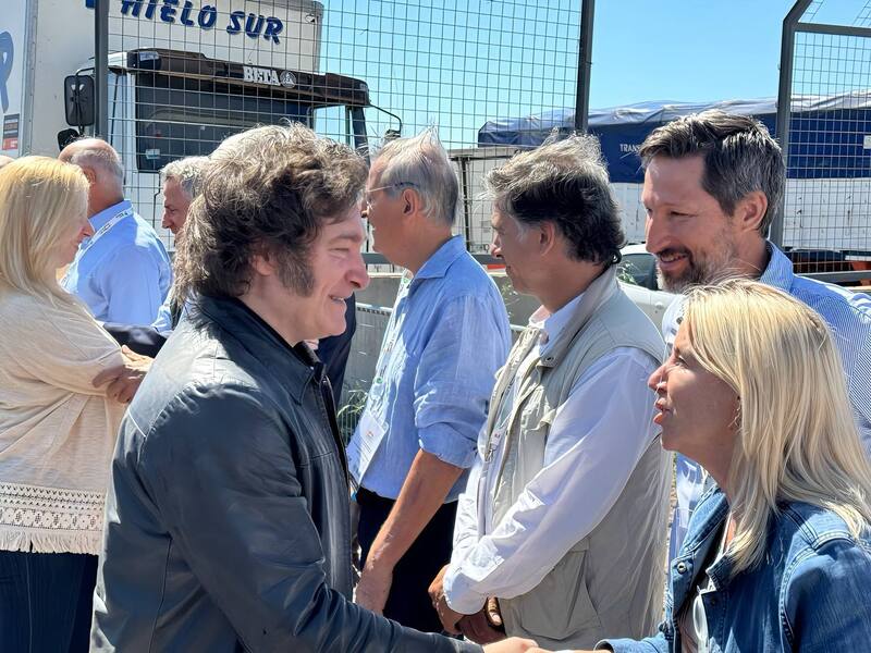 Javier Milei en la Expoagro