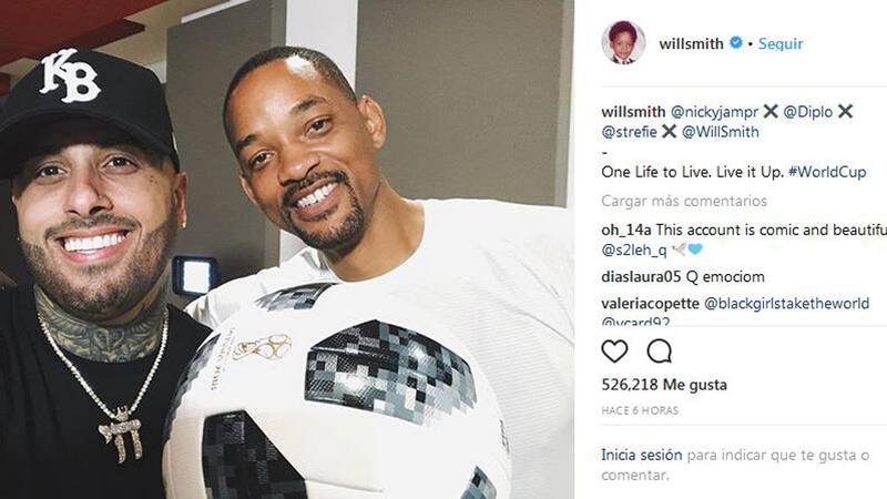 Will Smith y Nicky, juntos en la sala de grabación