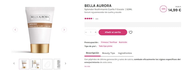 La crema se vende a 15 euros en tiendas web. (Foto: www.druni.es).