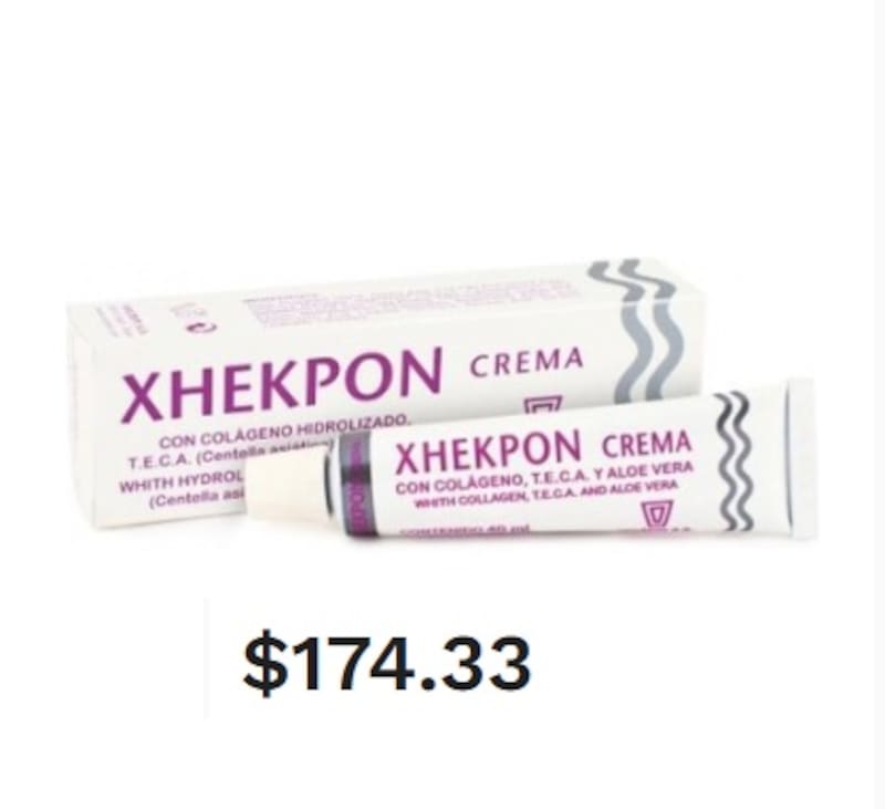 La crema Xhekpon es una opción económica y efectiva para combatir las arrugas y mantener la piel hidratada. Fuente: naturitas.mx