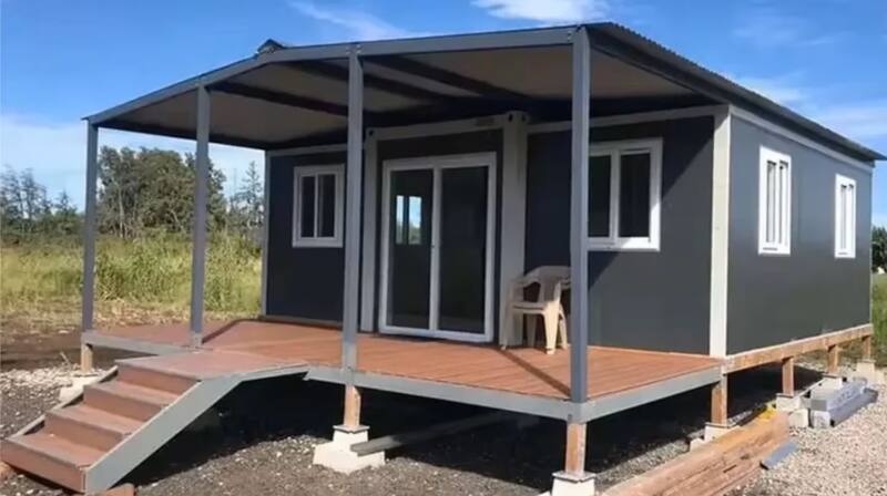 Asi luce por fuera la casa prefabricada que se vende por u$s 7.500 (Fuente: alibaba.com)