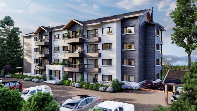 Los departamentos de Barrancas al Lago 2 tienen vista al lago Nahuel Huapi y/o al cerro Otto.