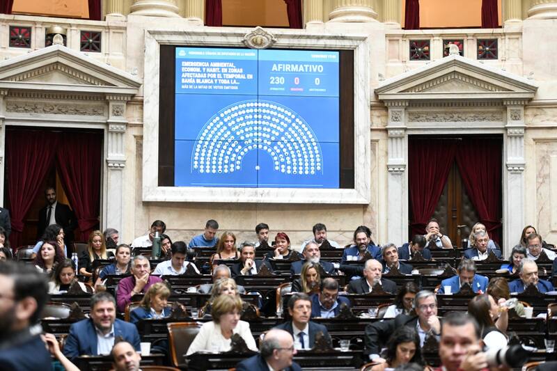 La última sesión de Diputados que terminó en escándalo el pasado miércoles.