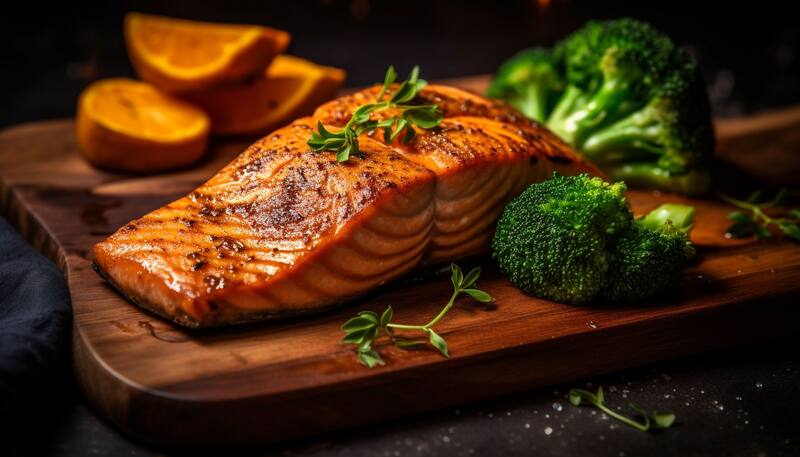 El salmón tiene un alto contenido de ácidos grasos Omega-3, y proporciona una excelente fuente de proteínas y nutrientes esenciales para el bienestar general. (Fuente: Freepik)