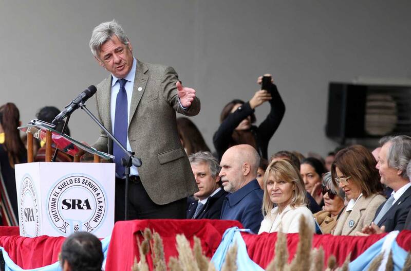 El presidente de la Sociedad Rural Argentina (SRA) Nicolás Pino.