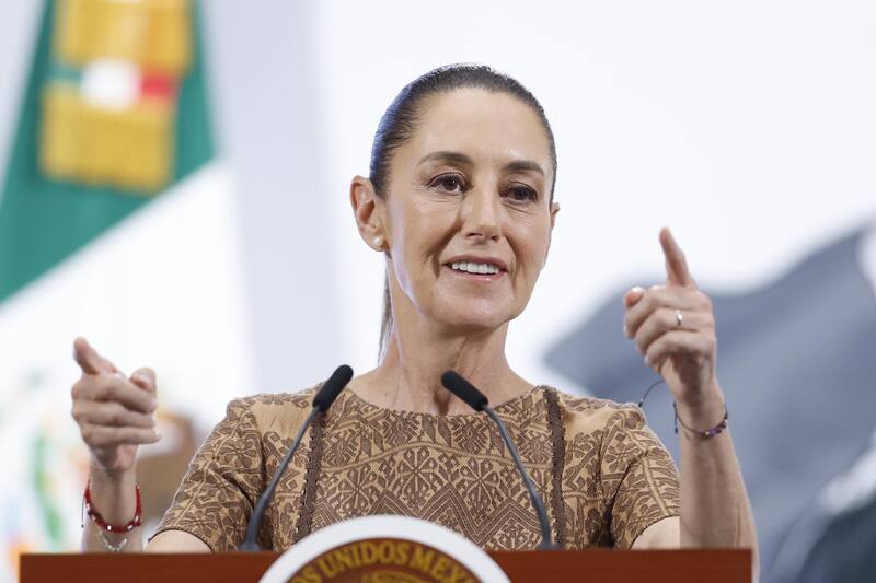 Claudia Sheinbaum, presidenta de México. Fuente: Archivo.