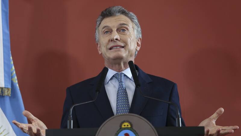 El presidente Mauricio Macri, en Casa Rosada. Brindó un mensaje previo a los dichos de Stanley y Sica