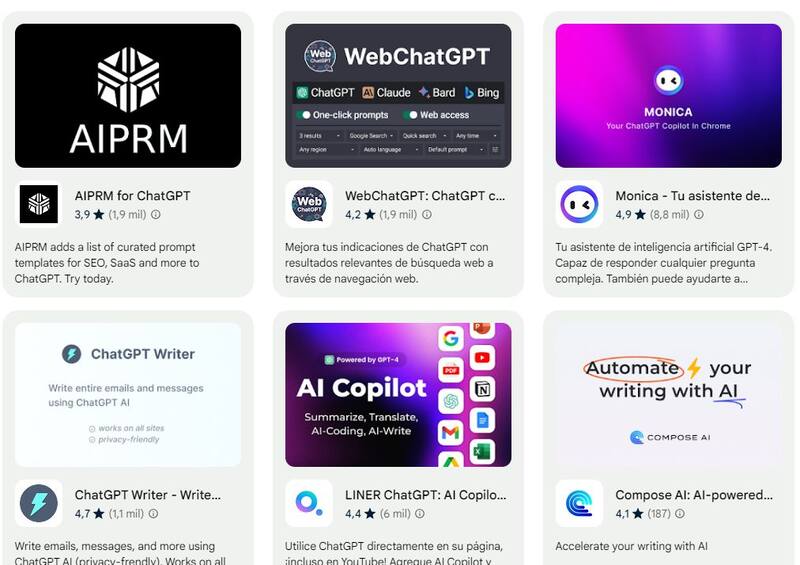 Chrome cuenta con interesantes extensiones basadas en inteligencia artificial.