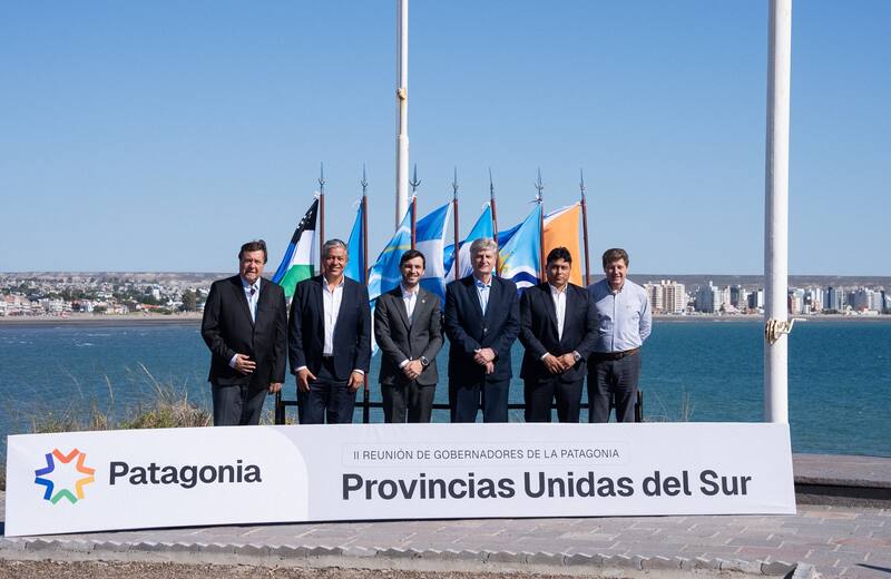 Los seis gobernadores de la Patagonia reunidos armaron una liga regional