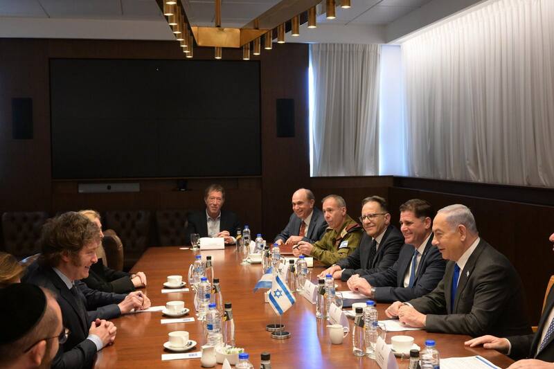Milei se reunió con Netanyahu en su segundo día en Israel.