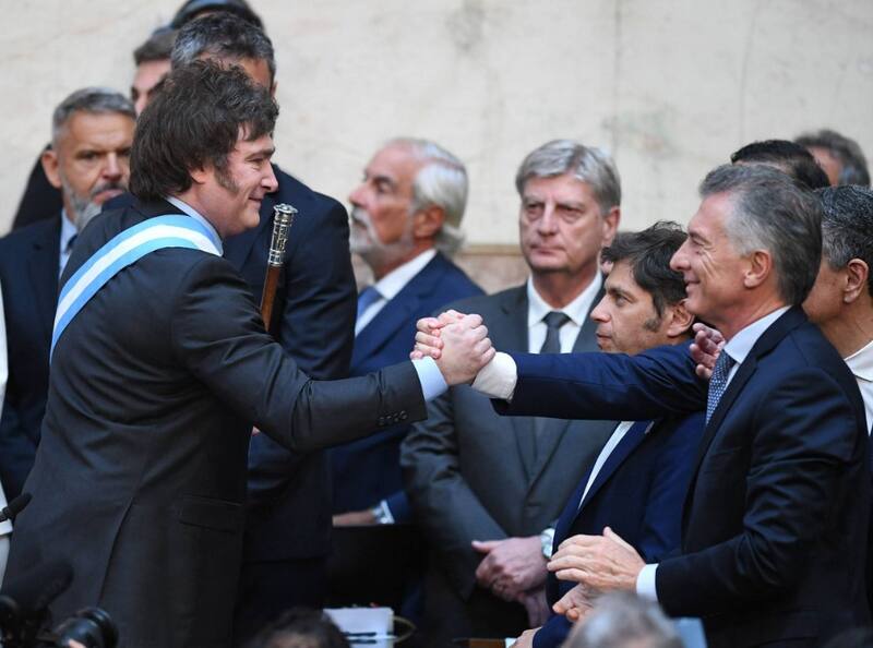 Mauricio Macri en la asunción de Javier Milei en diciembre de 2023