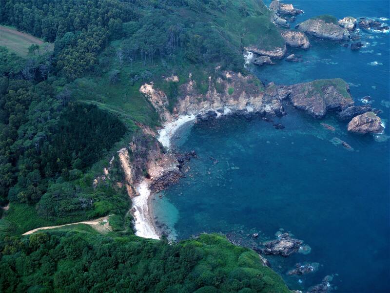 Minas de oro en las lagunas de Salave. (Fuente: archivo).
