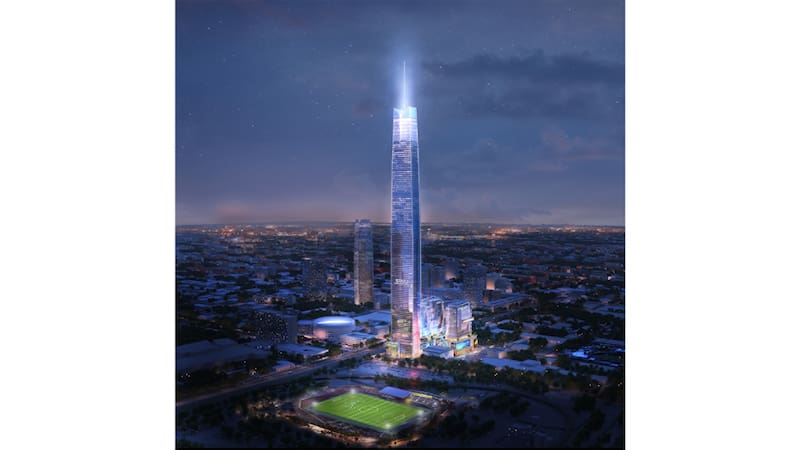 La "Legends Tower" será un ejemplo de cómo la arquitectura puede transformar el paisaje urbano de una ciudad. Foto: AOArchitects